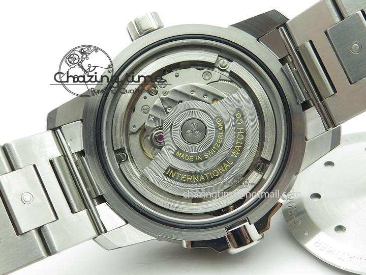 MIROTIME 0720 UrbanStyle Aquatimer Automatic IW329002 V6F 1:1 Best Edition Black Dial On SS Bracelet MIYOTA 7317